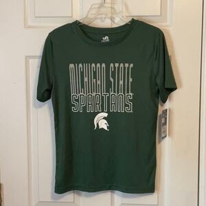 Team Athletics Boys Michigan State Spartans Collegiate Shirt Size L 12/14 NWT